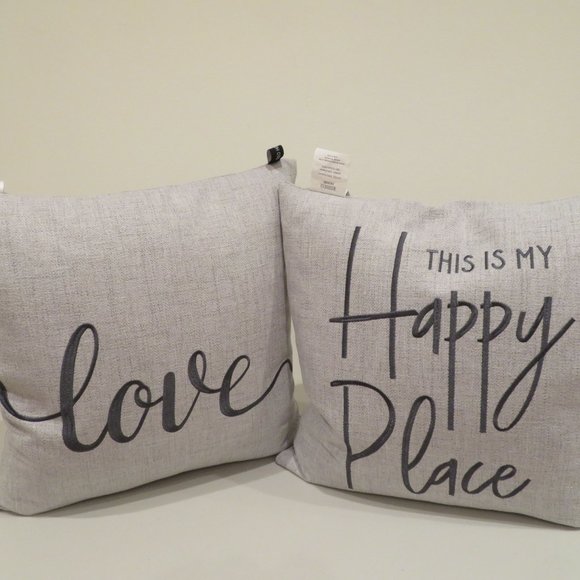 Throw Pillow Rodeo Home 100% Feather Filled Set of 2 Decorative Bed Couch Sofa - Picture 12 of 12